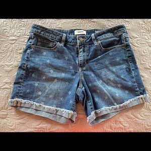 Women’s starred denim Jean shorts, size 12